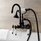 Kingston Brass AE11T0 Wall Mount Clawfoot Tub Faucet, Matte Black AE11T0 - alternate 6